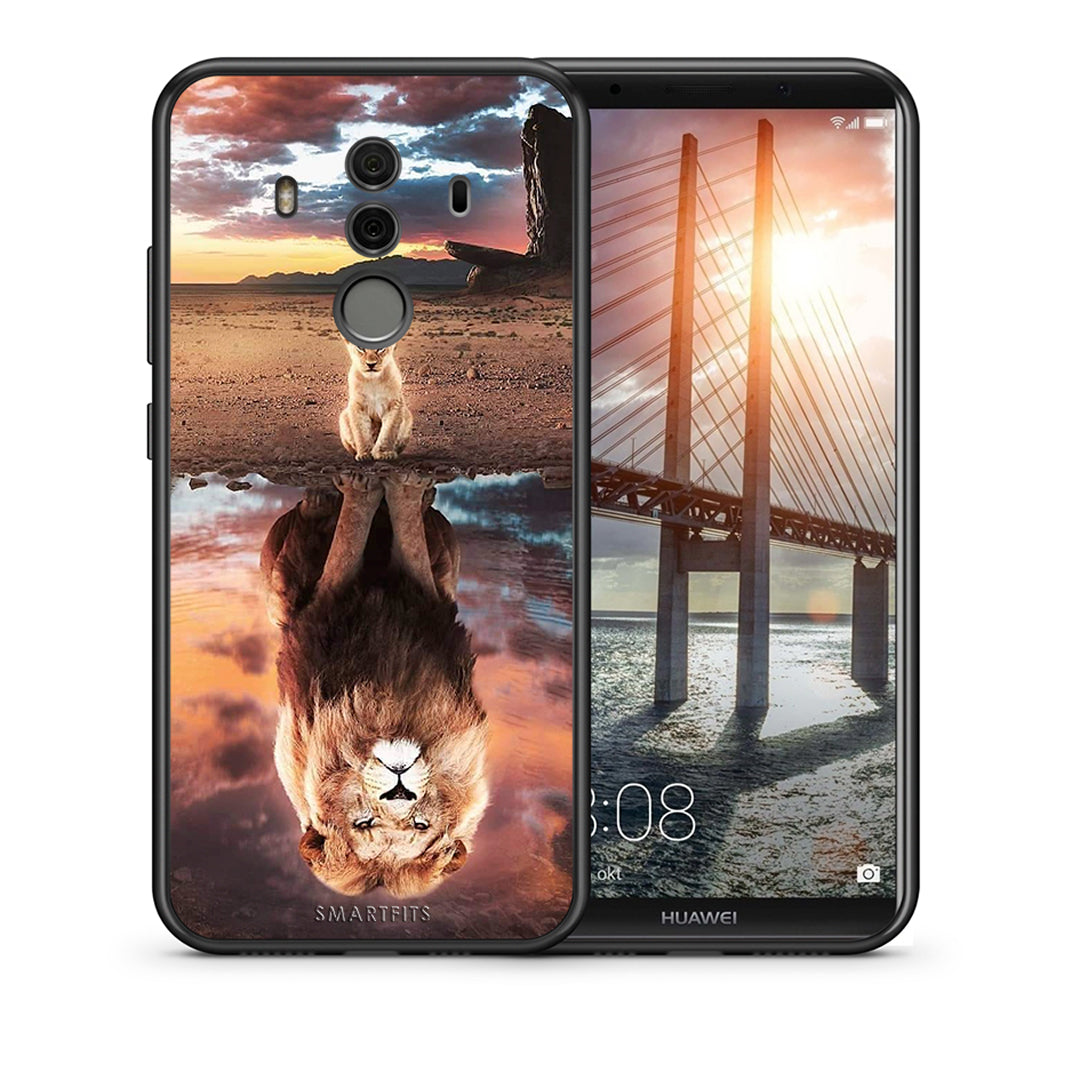 Θήκη Αγίου Βαλεντίνου Huawei Mate 10 Pro Sunset Dreams από τη Smartfits με σχέδιο στο πίσω μέρος και μαύρο περίβλημα | Huawei Mate 10 Pro Sunset Dreams case with colorful back and black bezels