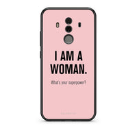 Thumbnail for Huawei Mate 10 Pro Superpower Woman θήκη από τη Smartfits με σχέδιο στο πίσω μέρος και μαύρο περίβλημα | Smartphone case with colorful back and black bezels by Smartfits