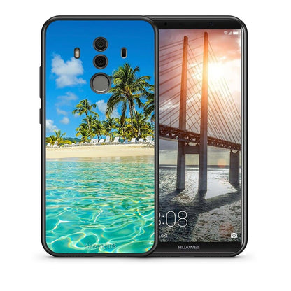 Θήκη Huawei Mate 10 Pro Tropical Vibes από τη Smartfits με σχέδιο στο πίσω μέρος και μαύρο περίβλημα | Huawei Mate 10 Pro Tropical Vibes case with colorful back and black bezels