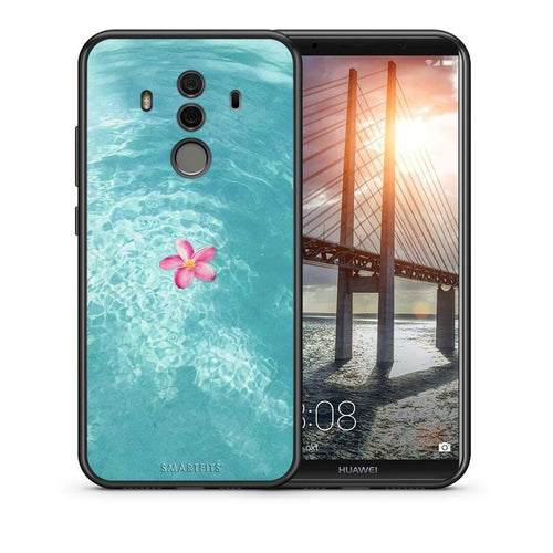 Θήκη Huawei Mate 10 Pro Water Flower από τη Smartfits με σχέδιο στο πίσω μέρος και μαύρο περίβλημα | Huawei Mate 10 Pro Water Flower case with colorful back and black bezels