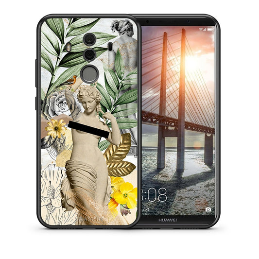 Θήκη Huawei Mate 10 Pro Woman Statue από τη Smartfits με σχέδιο στο πίσω μέρος και μαύρο περίβλημα | Huawei Mate 10 Pro Woman Statue case with colorful back and black bezels