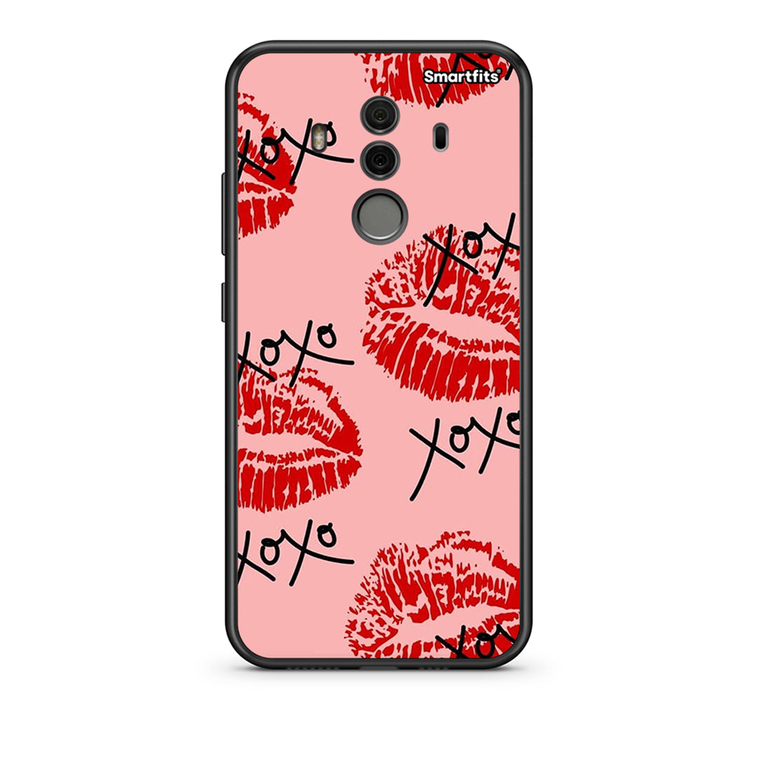 Huawei Mate 10 Pro XOXO Lips θήκη από τη Smartfits με σχέδιο στο πίσω μέρος και μαύρο περίβλημα | Smartphone case with colorful back and black bezels by Smartfits