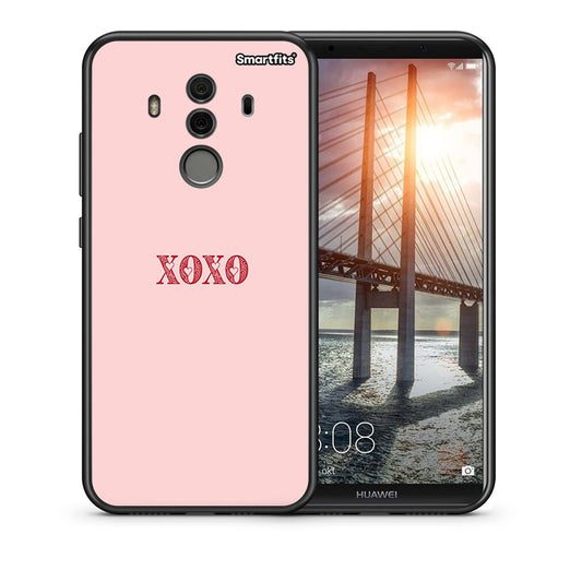 Θήκη Huawei Mate 10 Pro XOXO Love από τη Smartfits με σχέδιο στο πίσω μέρος και μαύρο περίβλημα | Huawei Mate 10 Pro XOXO Love case with colorful back and black bezels