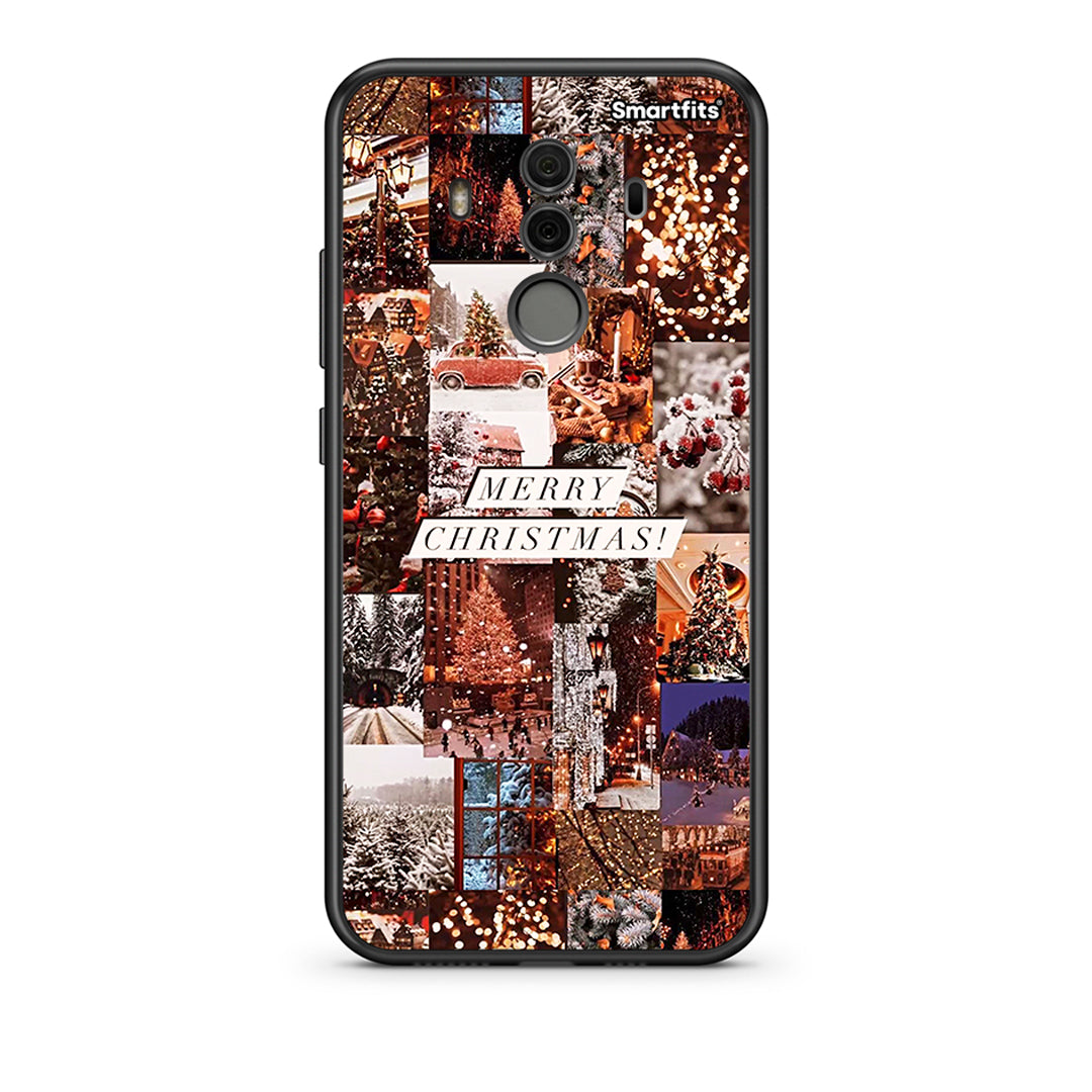 Huawei Mate 10 Pro Xmas Collage θήκη από τη Smartfits με σχέδιο στο πίσω μέρος και μαύρο περίβλημα | Smartphone case with colorful back and black bezels by Smartfits