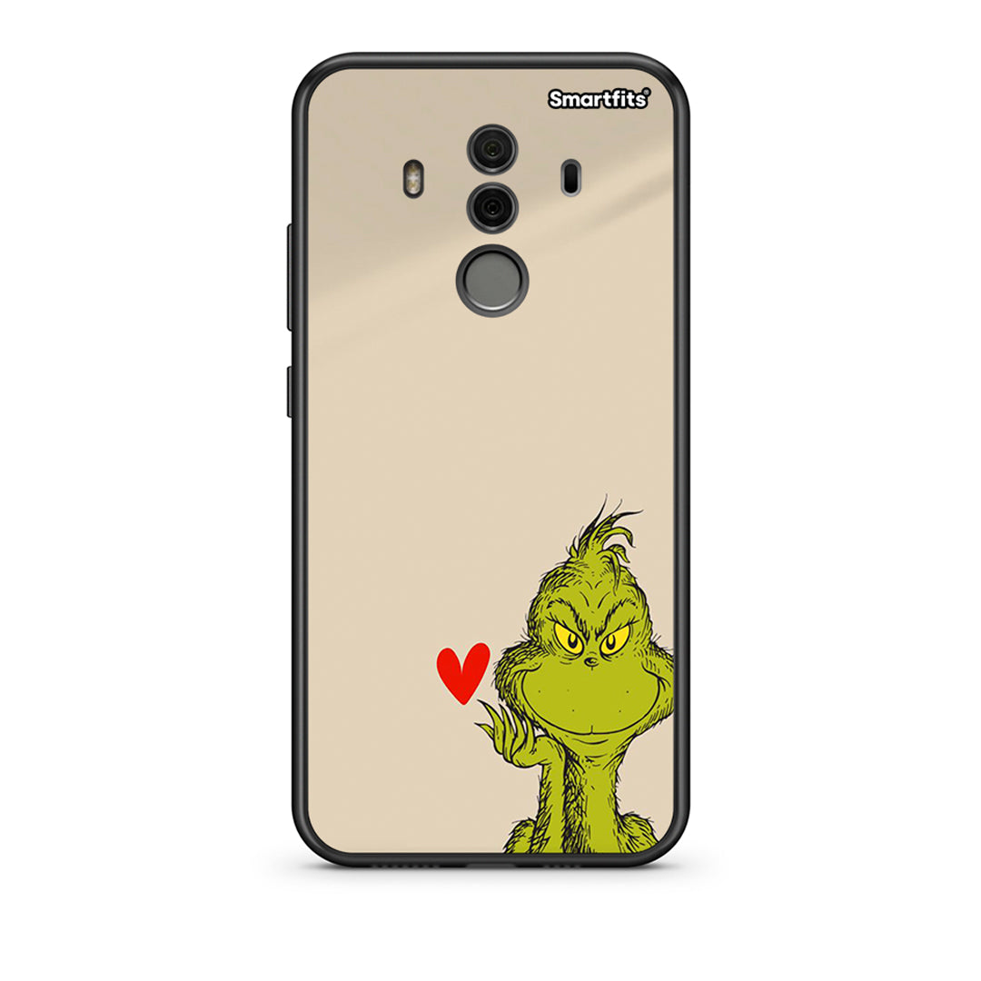 Huawei Mate 10 Pro Xmas Grinch θήκη από τη Smartfits με σχέδιο στο πίσω μέρος και μαύρο περίβλημα | Smartphone case with colorful back and black bezels by Smartfits