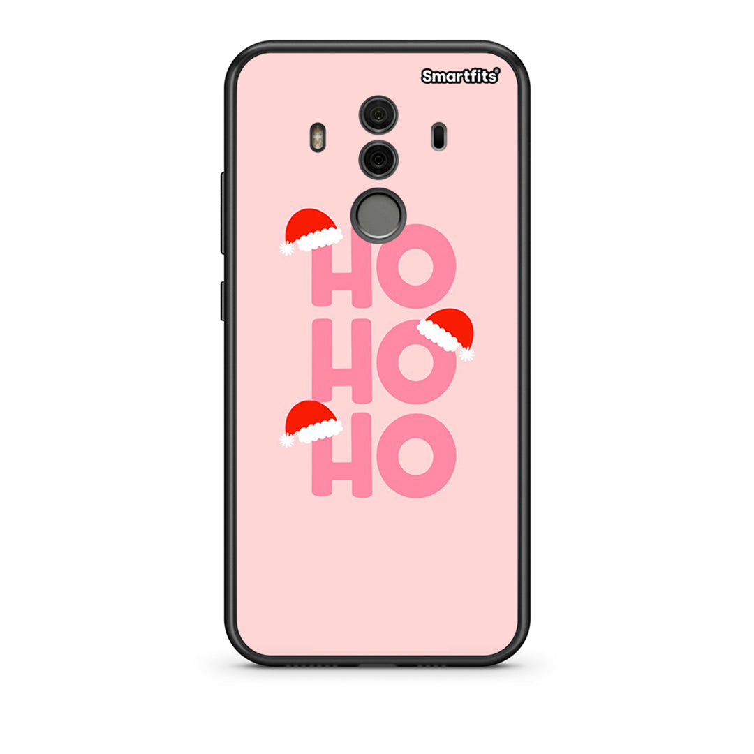 Huawei Mate 10 Pro Xmas Ho Ho Ho θήκη από τη Smartfits με σχέδιο στο πίσω μέρος και μαύρο περίβλημα | Smartphone case with colorful back and black bezels by Smartfits