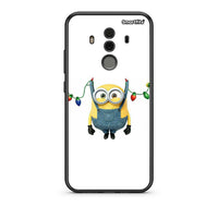 Thumbnail for Huawei Mate 10 Pro Xmas Minion Lights θήκη από τη Smartfits με σχέδιο στο πίσω μέρος και μαύρο περίβλημα | Smartphone case with colorful back and black bezels by Smartfits