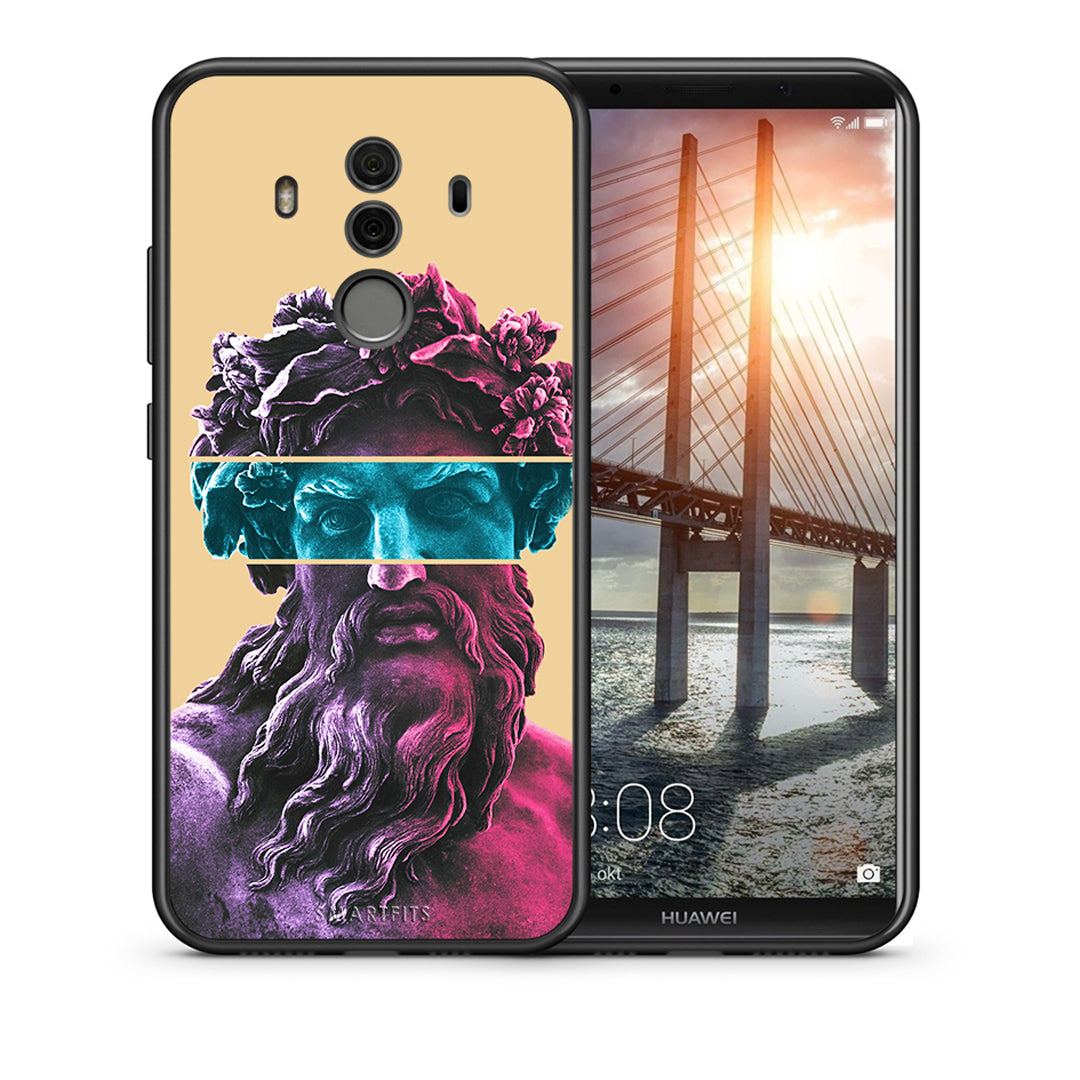 Θήκη Αγίου Βαλεντίνου Huawei Mate 10 Pro Zeus Art από τη Smartfits με σχέδιο στο πίσω μέρος και μαύρο περίβλημα | Huawei Mate 10 Pro Zeus Art case with colorful back and black bezels