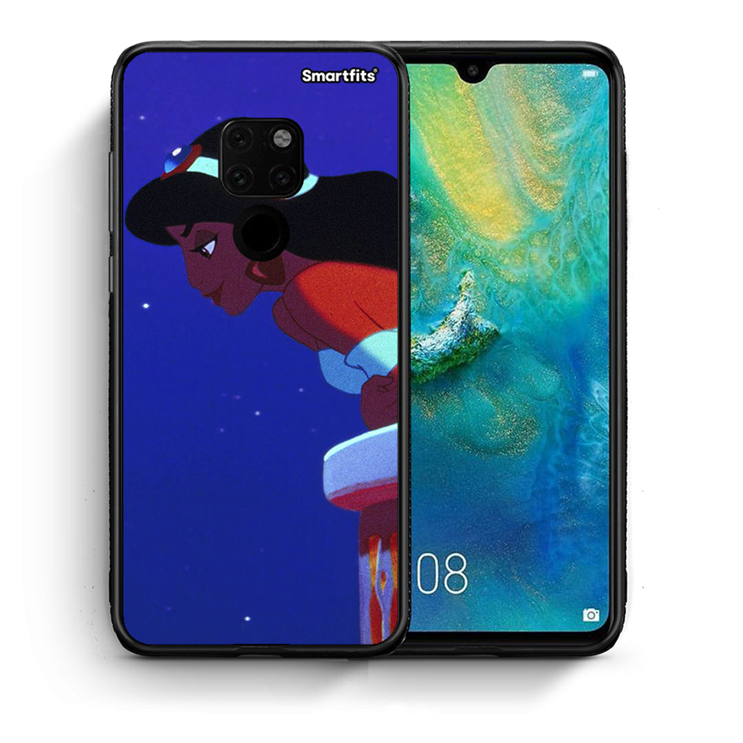 Θήκη Huawei Mate 20 Alladin And Jasmine Love 2 από τη Smartfits με σχέδιο στο πίσω μέρος και μαύρο περίβλημα | Huawei Mate 20 Alladin And Jasmine Love 2 case with colorful back and black bezels