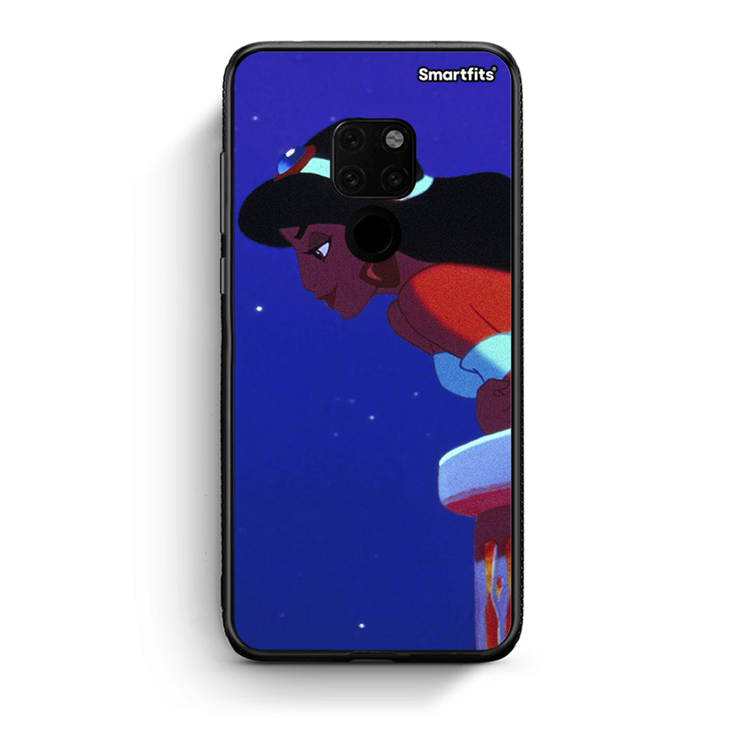 Huawei Mate 20 Alladin And Jasmine Love 2 θήκη από τη Smartfits με σχέδιο στο πίσω μέρος και μαύρο περίβλημα | Smartphone case with colorful back and black bezels by Smartfits