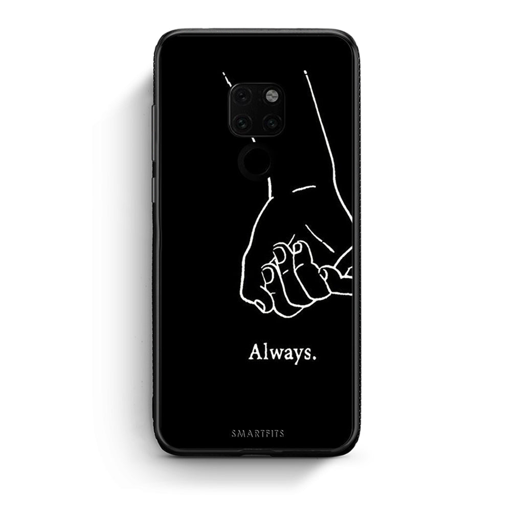 Huawei Mate 20 Always & Forever 1 Θήκη Αγίου Βαλεντίνου από τη Smartfits με σχέδιο στο πίσω μέρος και μαύρο περίβλημα | Smartphone case with colorful back and black bezels by Smartfits