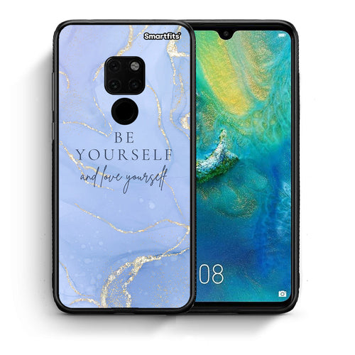 Θήκη Huawei Mate 20 Be Yourself από τη Smartfits με σχέδιο στο πίσω μέρος και μαύρο περίβλημα | Huawei Mate 20 Be Yourself case with colorful back and black bezels