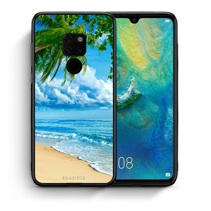 Θήκη Huawei Mate 20 Beautiful Beach από τη Smartfits με σχέδιο στο πίσω μέρος και μαύρο περίβλημα | Huawei Mate 20 Beautiful Beach case with colorful back and black bezels