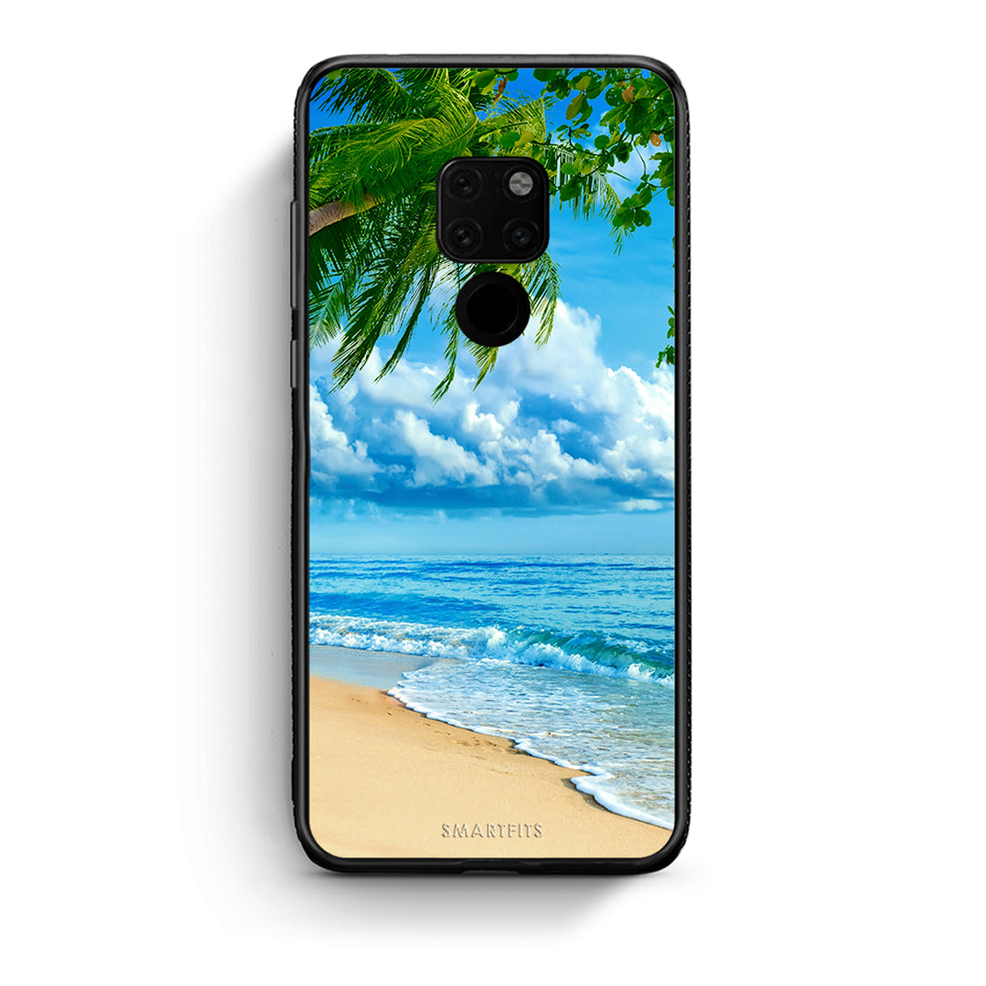Huawei Mate 20 Beautiful Beach θήκη από τη Smartfits με σχέδιο στο πίσω μέρος και μαύρο περίβλημα | Smartphone case with colorful back and black bezels by Smartfits