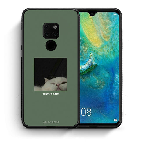 Θήκη Huawei Mate 20 Bitch Surprise από τη Smartfits με σχέδιο στο πίσω μέρος και μαύρο περίβλημα | Huawei Mate 20 Bitch Surprise case with colorful back and black bezels