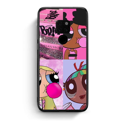 Huawei Mate 20 Bubble Girls Θήκη Αγίου Βαλεντίνου από τη Smartfits με σχέδιο στο πίσω μέρος και μαύρο περίβλημα | Smartphone case with colorful back and black bezels by Smartfits