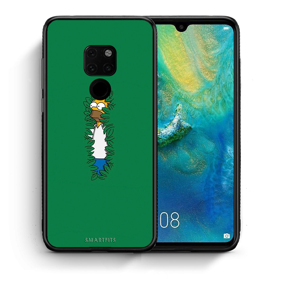 Θήκη Αγίου Βαλεντίνου Huawei Mate 20 Bush Man από τη Smartfits με σχέδιο στο πίσω μέρος και μαύρο περίβλημα | Huawei Mate 20 Bush Man case with colorful back and black bezels