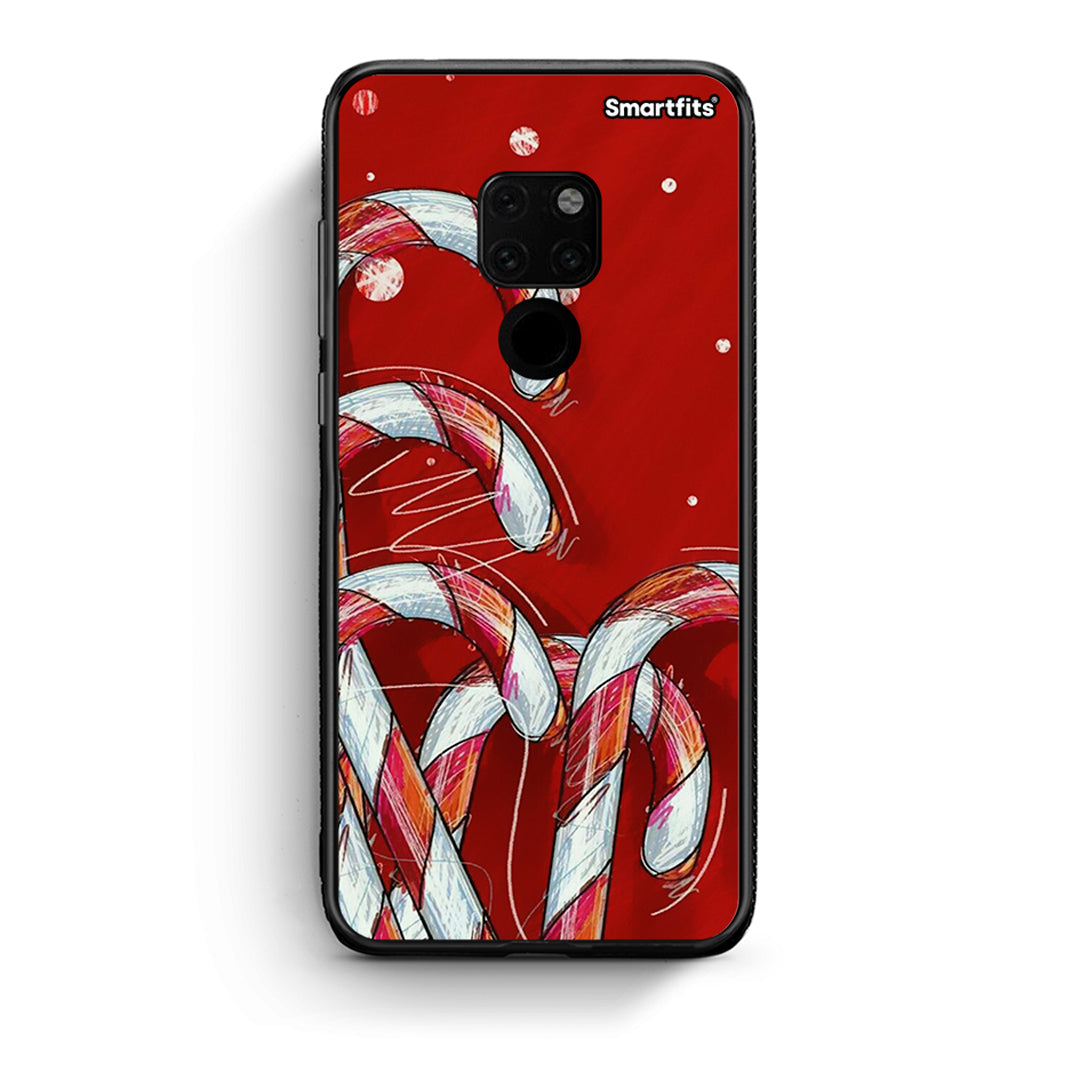 Huawei Mate 20 Candy Cane θήκη από τη Smartfits με σχέδιο στο πίσω μέρος και μαύρο περίβλημα | Smartphone case with colorful back and black bezels by Smartfits