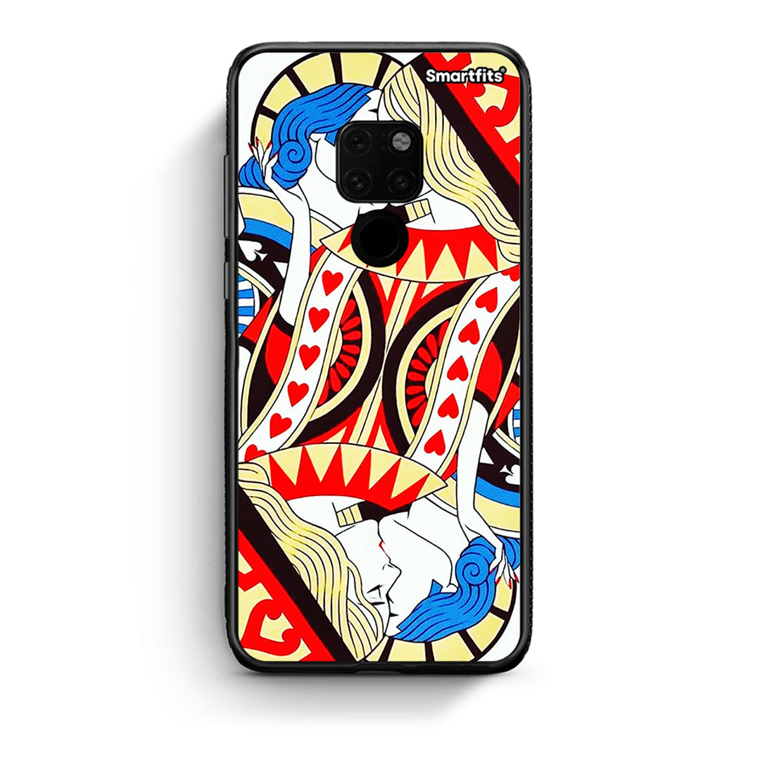 Huawei Mate 20 Card Love θήκη από τη Smartfits με σχέδιο στο πίσω μέρος και μαύρο περίβλημα | Smartphone case with colorful back and black bezels by Smartfits