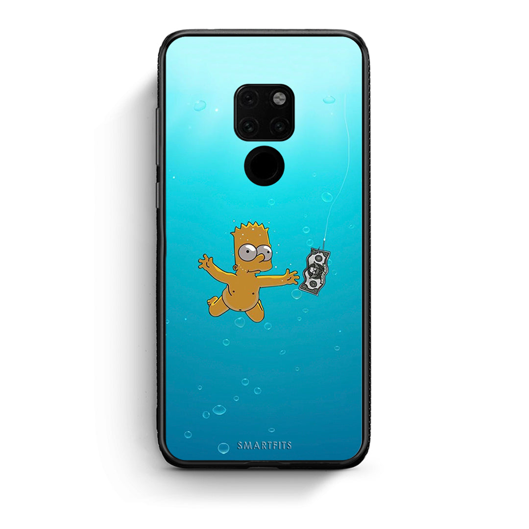 Huawei Mate 20 Chasing Money θήκη από τη Smartfits με σχέδιο στο πίσω μέρος και μαύρο περίβλημα | Smartphone case with colorful back and black bezels by Smartfits