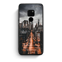 Thumbnail for Huawei Mate 20 City Lights θήκη από τη Smartfits με σχέδιο στο πίσω μέρος και μαύρο περίβλημα | Smartphone case with colorful back and black bezels by Smartfits