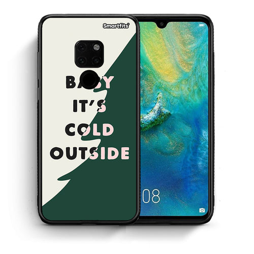 Θήκη Huawei Mate 20 Cold Outside από τη Smartfits με σχέδιο στο πίσω μέρος και μαύρο περίβλημα | Huawei Mate 20 Cold Outside case with colorful back and black bezels
