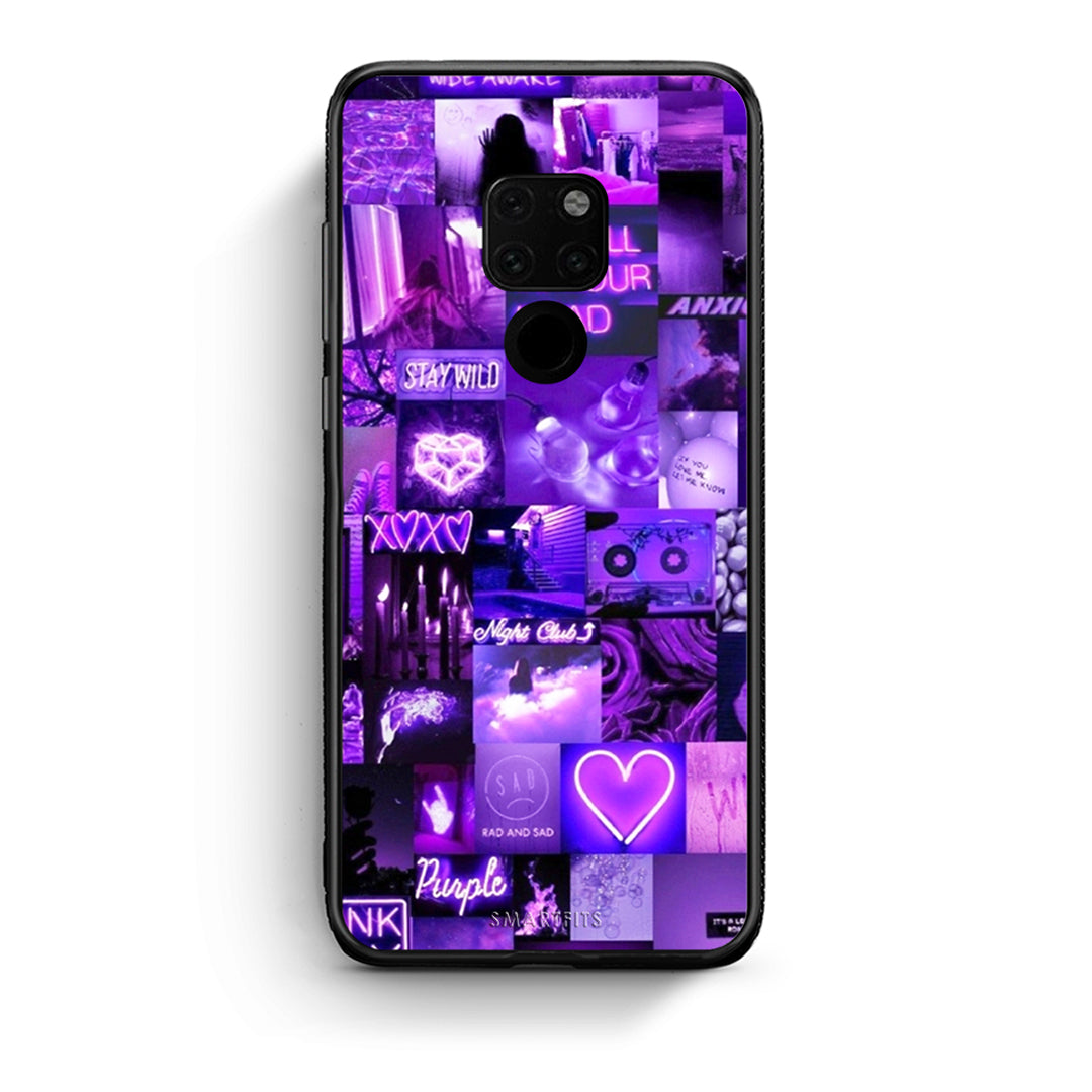 Huawei Mate 20 Collage Stay Wild Θήκη Αγίου Βαλεντίνου από τη Smartfits με σχέδιο στο πίσω μέρος και μαύρο περίβλημα | Smartphone case with colorful back and black bezels by Smartfits