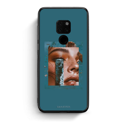 Huawei Mate 20 Cry An Ocean θήκη από τη Smartfits με σχέδιο στο πίσω μέρος και μαύρο περίβλημα | Smartphone case with colorful back and black bezels by Smartfits