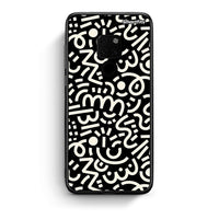 Thumbnail for Huawei Mate 20 Doodle Art Θήκη από τη Smartfits με σχέδιο στο πίσω μέρος και μαύρο περίβλημα | Smartphone case with colorful back and black bezels by Smartfits