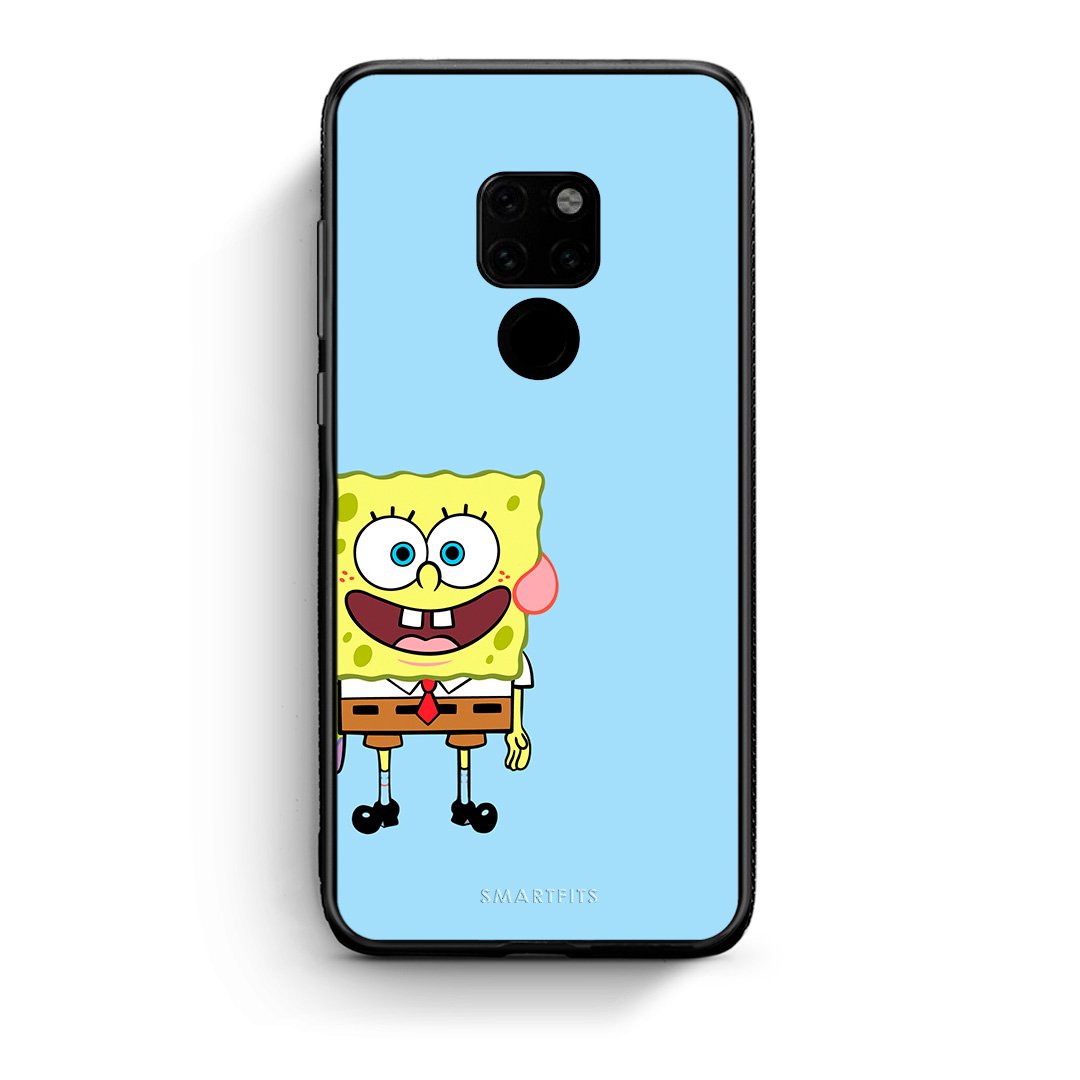 Huawei Mate 20 Friends Bob θήκη από τη Smartfits με σχέδιο στο πίσω μέρος και μαύρο περίβλημα | Smartphone case with colorful back and black bezels by Smartfits