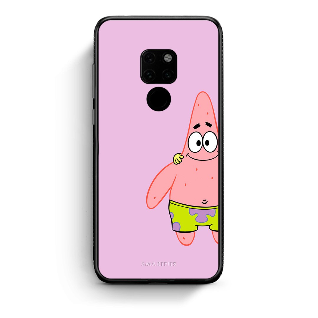Huawei Mate 20  Friends Patrick θήκη από τη Smartfits με σχέδιο στο πίσω μέρος και μαύρο περίβλημα | Smartphone case with colorful back and black bezels by Smartfits