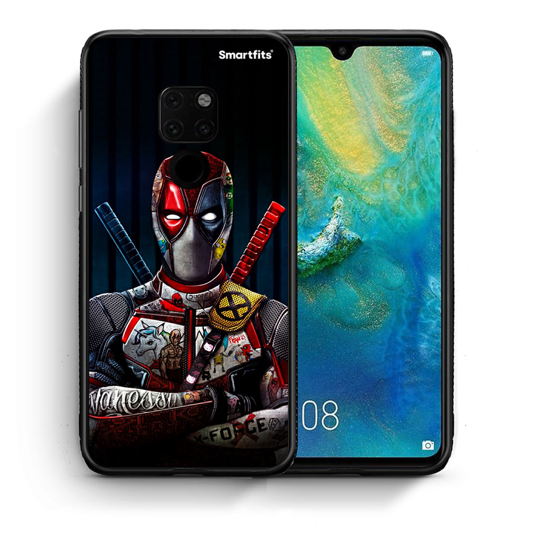 Θήκη Huawei Mate 20 Funny Guy από τη Smartfits με σχέδιο στο πίσω μέρος και μαύρο περίβλημα | Huawei Mate 20 Funny Guy case with colorful back and black bezels