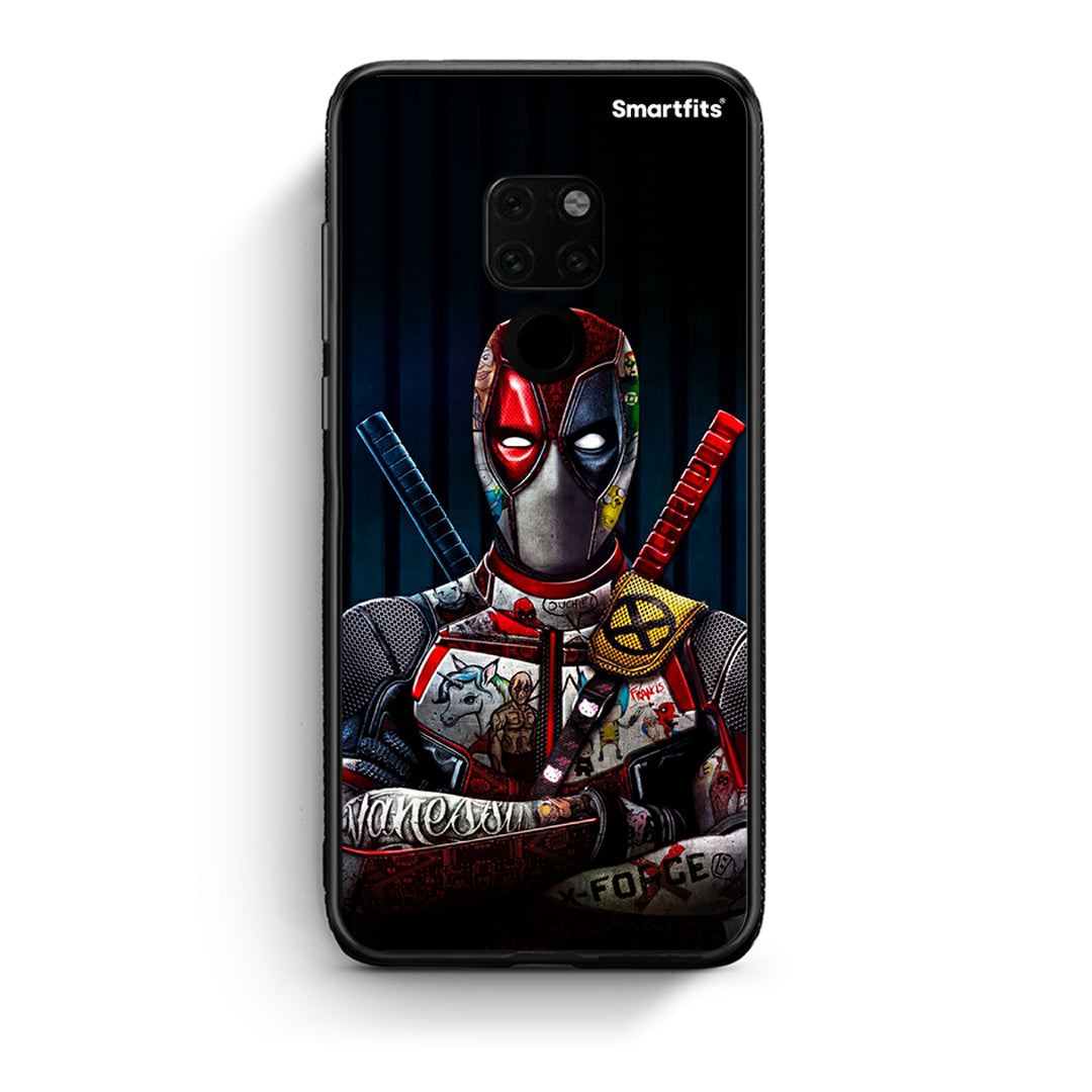 Huawei Mate 20 Funny Guy θήκη από τη Smartfits με σχέδιο στο πίσω μέρος και μαύρο περίβλημα | Smartphone case with colorful back and black bezels by Smartfits