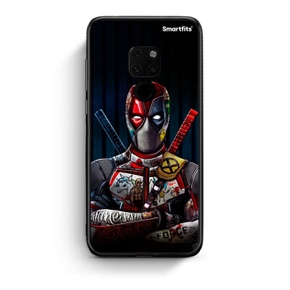 Huawei Mate 20 Funny Guy θήκη από τη Smartfits με σχέδιο στο πίσω μέρος και μαύρο περίβλημα | Smartphone case with colorful back and black bezels by Smartfits