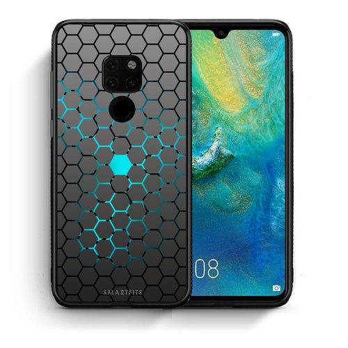 Θήκη Huawei Mate 20 Hexagonal Geometric από τη Smartfits με σχέδιο στο πίσω μέρος και μαύρο περίβλημα | Huawei Mate 20 Hexagonal Geometric case with colorful back and black bezels