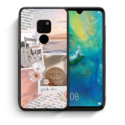 Θήκη Αγίου Βαλεντίνου Huawei Mate 20 Golden Hour από τη Smartfits με σχέδιο στο πίσω μέρος και μαύρο περίβλημα | Huawei Mate 20 Golden Hour case with colorful back and black bezels