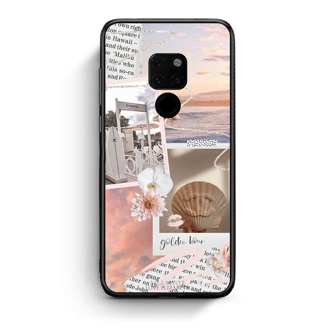 Huawei Mate 20 Golden Hour Θήκη Αγίου Βαλεντίνου από τη Smartfits με σχέδιο στο πίσω μέρος και μαύρο περίβλημα | Smartphone case with colorful back and black bezels by Smartfits