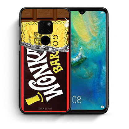 Θήκη Huawei Mate 20 Golden Ticket από τη Smartfits με σχέδιο στο πίσω μέρος και μαύρο περίβλημα | Huawei Mate 20 Golden Ticket case with colorful back and black bezels