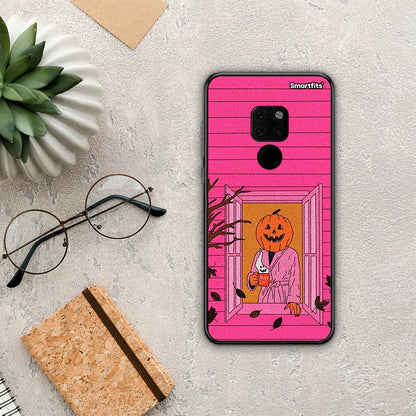 Halloween Pumpkin Lady - Huawei Mate 20 θήκη