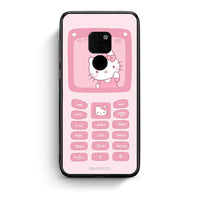 Thumbnail for Huawei Mate 20 Hello Kitten Θήκη Αγίου Βαλεντίνου από τη Smartfits με σχέδιο στο πίσω μέρος και μαύρο περίβλημα | Smartphone case with colorful back and black bezels by Smartfits