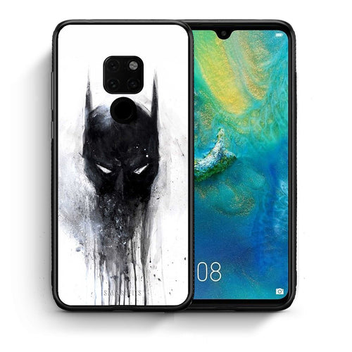 Θήκη Huawei Mate 20 Paint Bat Hero από τη Smartfits με σχέδιο στο πίσω μέρος και μαύρο περίβλημα | Huawei Mate 20 Paint Bat Hero case with colorful back and black bezels