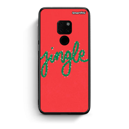 Huawei Mate 20 Jingle Xmas θήκη από τη Smartfits με σχέδιο στο πίσω μέρος και μαύρο περίβλημα | Smartphone case with colorful back and black bezels by Smartfits