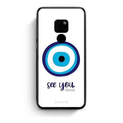 Huawei Mate 20 Karma Says θήκη από τη Smartfits με σχέδιο στο πίσω μέρος και μαύρο περίβλημα | Smartphone case with colorful back and black bezels by Smartfits