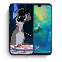 Thumbnail for Θήκη Αγίου Βαλεντίνου Huawei Mate 20 Lady And Tramp 1 από τη Smartfits με σχέδιο στο πίσω μέρος και μαύρο περίβλημα | Huawei Mate 20 Lady And Tramp 1 case with colorful back and black bezels