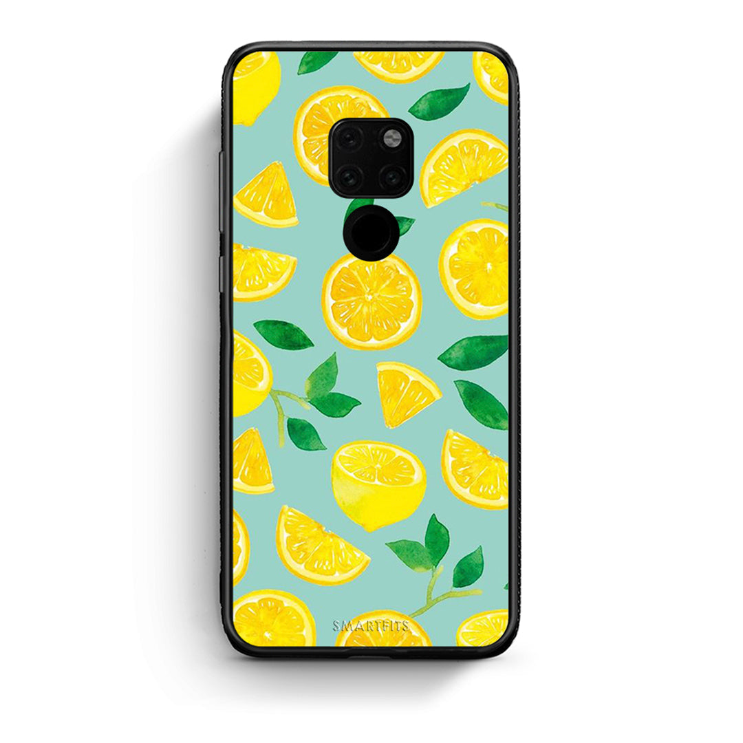 Huawei Mate 20 Lemons θήκη από τη Smartfits με σχέδιο στο πίσω μέρος και μαύρο περίβλημα | Smartphone case with colorful back and black bezels by Smartfits
