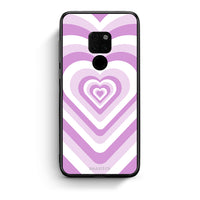 Thumbnail for Huawei Mate 20 Lilac Hearts θήκη από τη Smartfits με σχέδιο στο πίσω μέρος και μαύρο περίβλημα | Smartphone case with colorful back and black bezels by Smartfits
