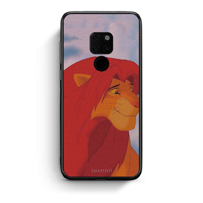 Huawei Mate 20 Lion Love 1 Θήκη Αγίου Βαλεντίνου από τη Smartfits με σχέδιο στο πίσω μέρος και μαύρο περίβλημα | Smartphone case with colorful back and black bezels by Smartfits