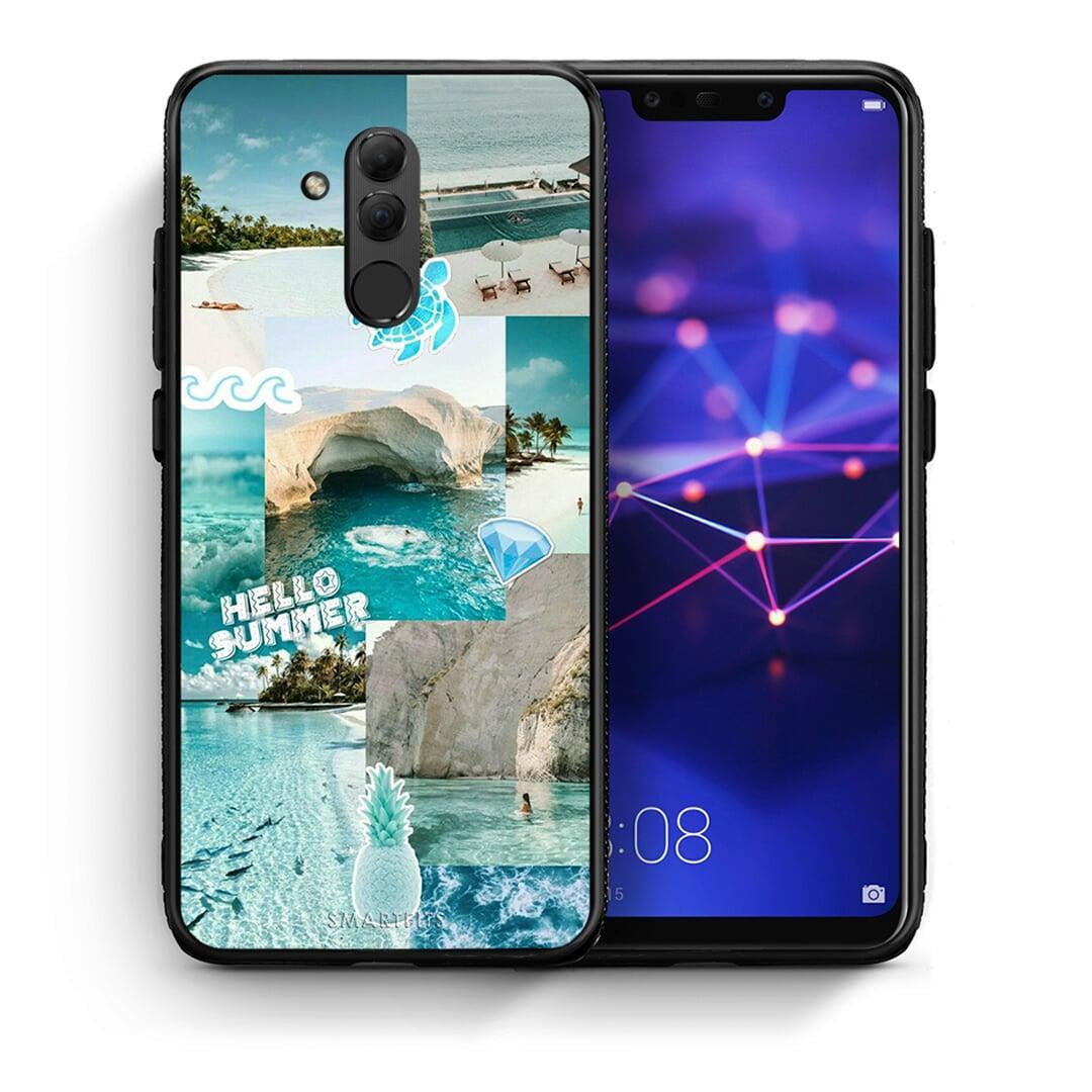 Θήκη Huawei Mate 20 Lite Aesthetic Summer από τη Smartfits με σχέδιο στο πίσω μέρος και μαύρο περίβλημα | Huawei Mate 20 Lite Aesthetic Summer case with colorful back and black bezels