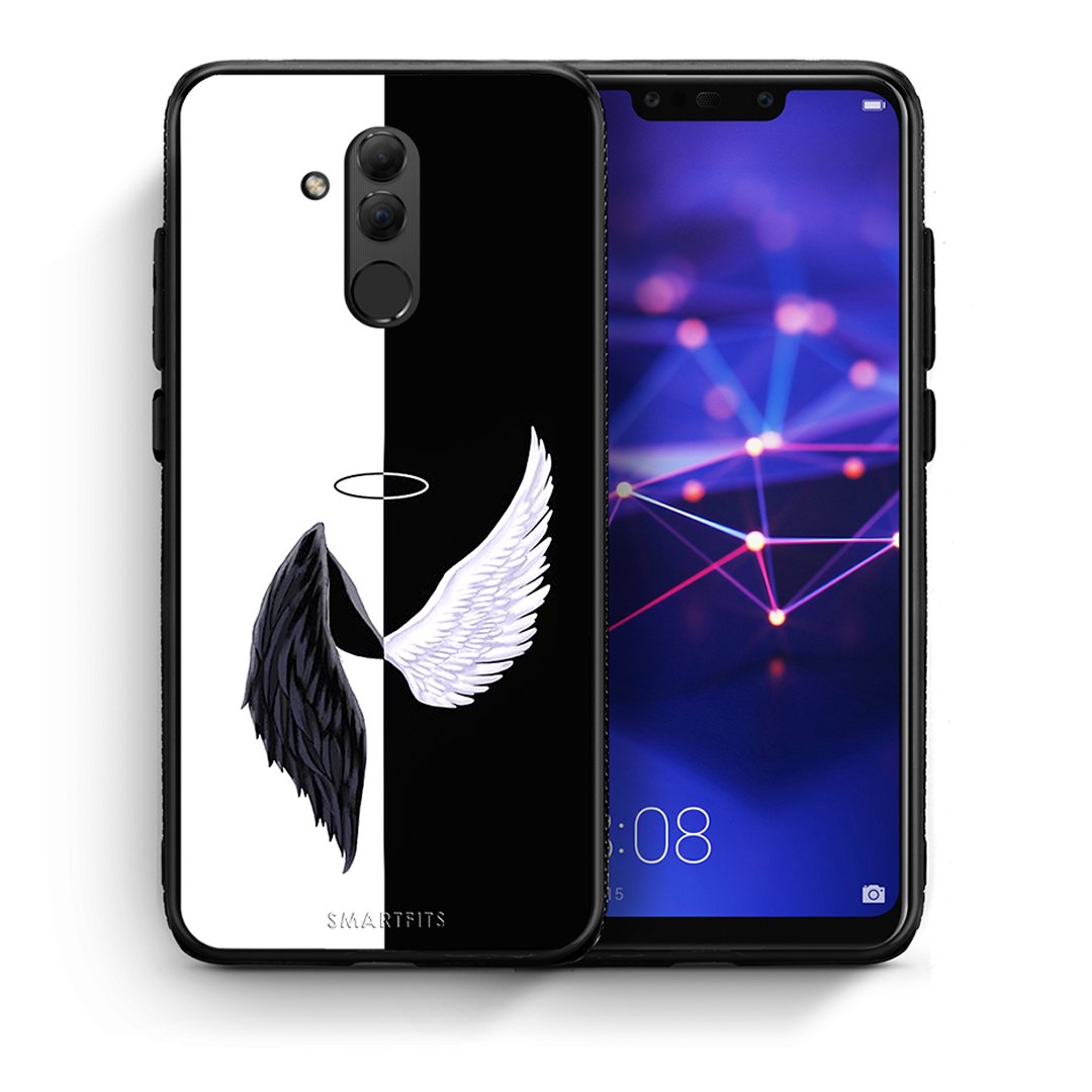 Θήκη Huawei Mate 20 Lite Angels Demons από τη Smartfits με σχέδιο στο πίσω μέρος και μαύρο περίβλημα | Huawei Mate 20 Lite Angels Demons case with colorful back and black bezels