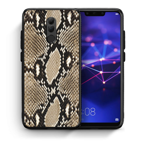 Θήκη Huawei Mate 20 Lite Fashion Snake Animal από τη Smartfits με σχέδιο στο πίσω μέρος και μαύρο περίβλημα | Huawei Mate 20 Lite Fashion Snake Animal case with colorful back and black bezels